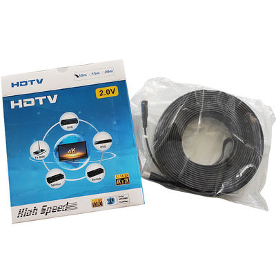 High Speed ​​2.0 HDTV 10m 15m Płaski kabel HDMI 4K 3D